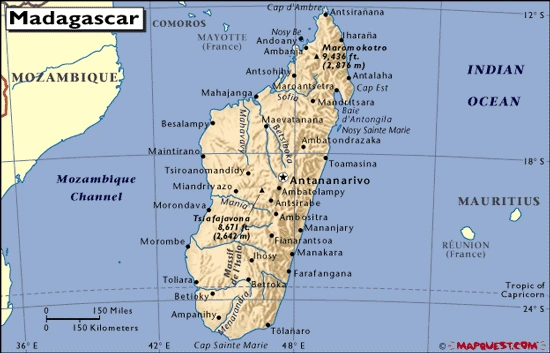 Madagascar Map